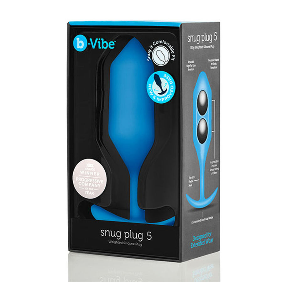 Plug Anal B-Vibe 5 Bleu