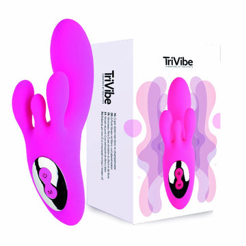 Vibrateur Rave G-Spot FeelzToys Clitoral & Labia Stimulation Rose