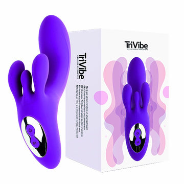 Vibrateur Rave G-Spot FeelzToys Clitoral & Labia Stimulation Violet