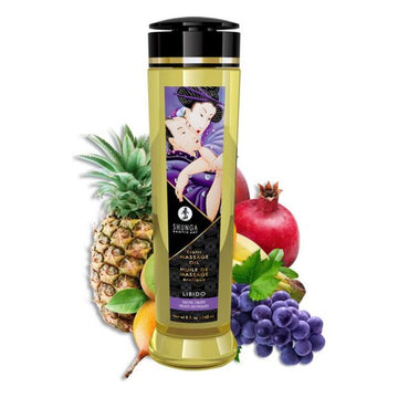 Huile de massage érotique Shunga Líbido Fruits exotiques (240 ml)