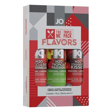 Lubrifiant aromatisé Tri Me Flavors System Jo (3 pcs)