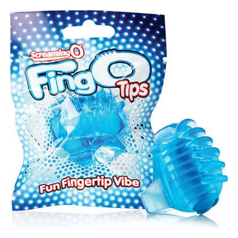 Vibrateur à doigts Orb The Screaming O Fingo Tips Bleu