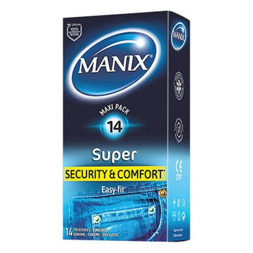 Préservatifs Manix Super Non 18,5 cm (14 uds)