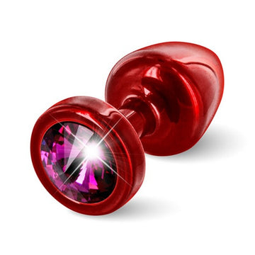 Plug Anal Anni Rond Rouge & Rose 25 mm Diogol 72608