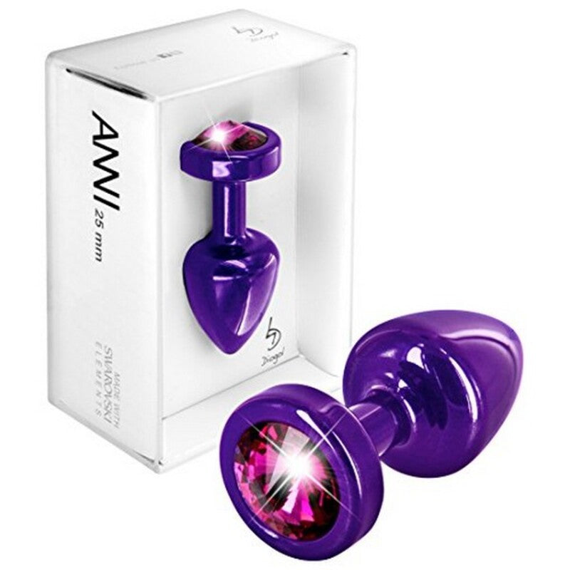 Plug Anal Anni Rond Violet & Rose 25 mm Diogol 72639