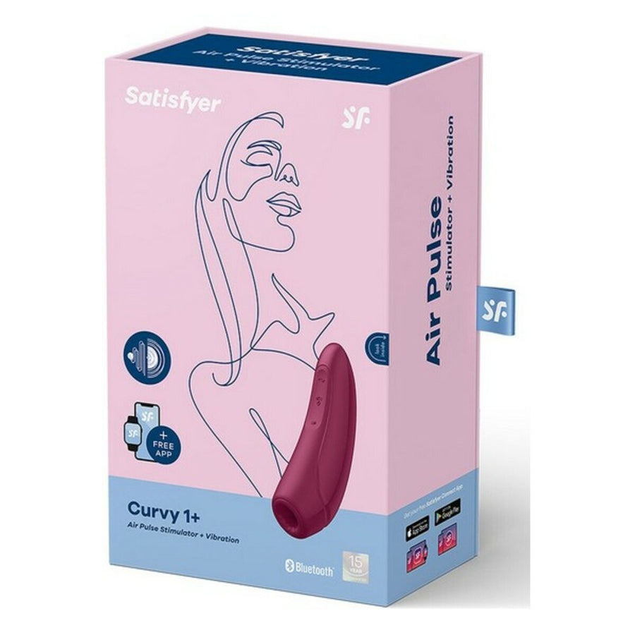 Aspirateur à clitoris Satisfyer Curvy 1+ Bordeaux