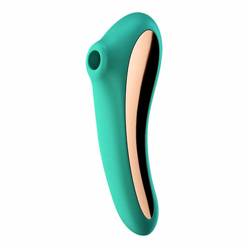Aspirateur à clitoris Satisfyer Dual Kiss Insertable Air Pulse Vibrator Green