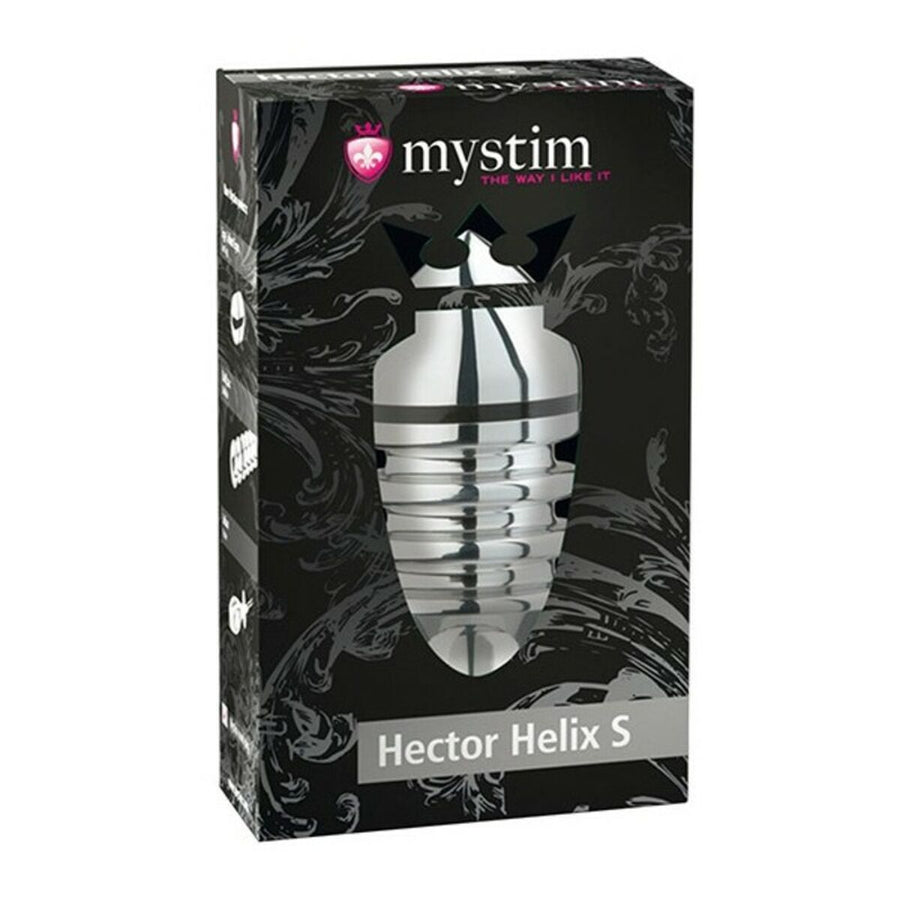 Plug Anal Hector Helix S Mystim Aluminium Argent (10 cm)
