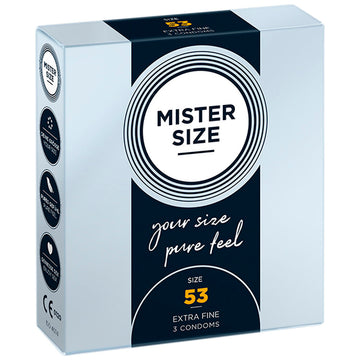 Préservatifs Mister Size Extrafins (53 mm)
