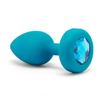 Plug Anal B-Vibe Aquamarine Bleu Taille S/M