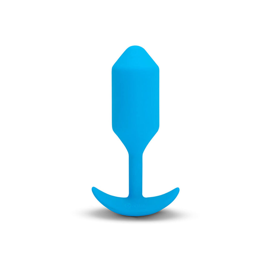 Plug Anal B-Vibe Vibrating Snug 3 Bleu Taille L (3,7 x 13,8 x 1 cm)