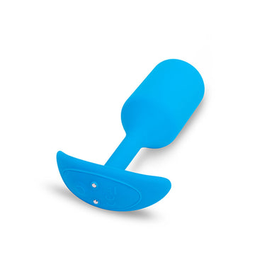 Plug Anal B-Vibe Vibrating Snug 3 Bleu Taille L (3,7 x 13,8 x 1 cm)