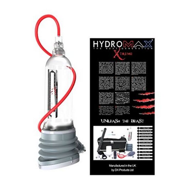 Hydromax X50 Pompe à pénis Xtreme Cristal Clair Bathmate HM50XCC