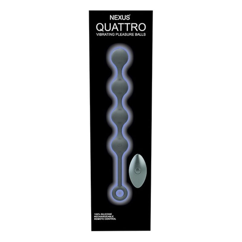 Boules Anales Nexus  Quattro Remote Control Vibrating Pleasure Beads Black (25 cm)