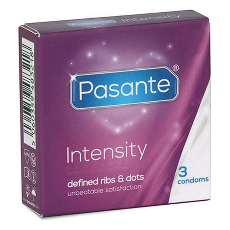 Préservatifs Pasante Intensity 19 cm 54 mm (3 pcs)