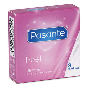 Préservatifs Pasante Feel 18 cm (3 pcs)