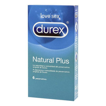 Préservatifs Durex Natural Plus Ø 5,6 cm (6 uds)