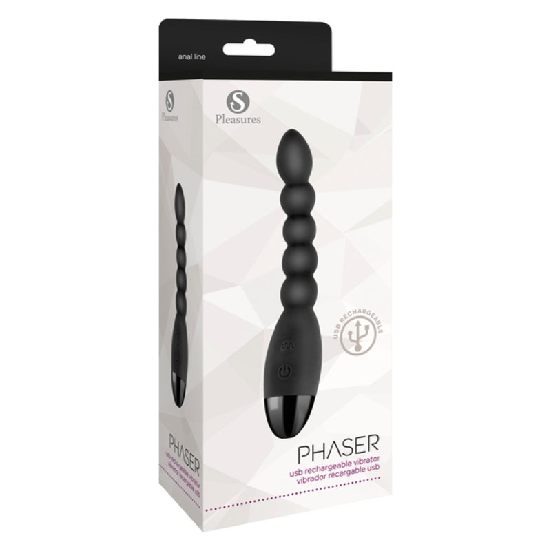Boules Anales S Pleasures Phaser Noir Silicone