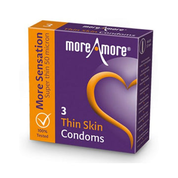 Préservatifs peau fine (3 pcs) MoreAmore