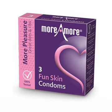 Préservatifs peau à sensations (3 pcs) MoreAmore 41309