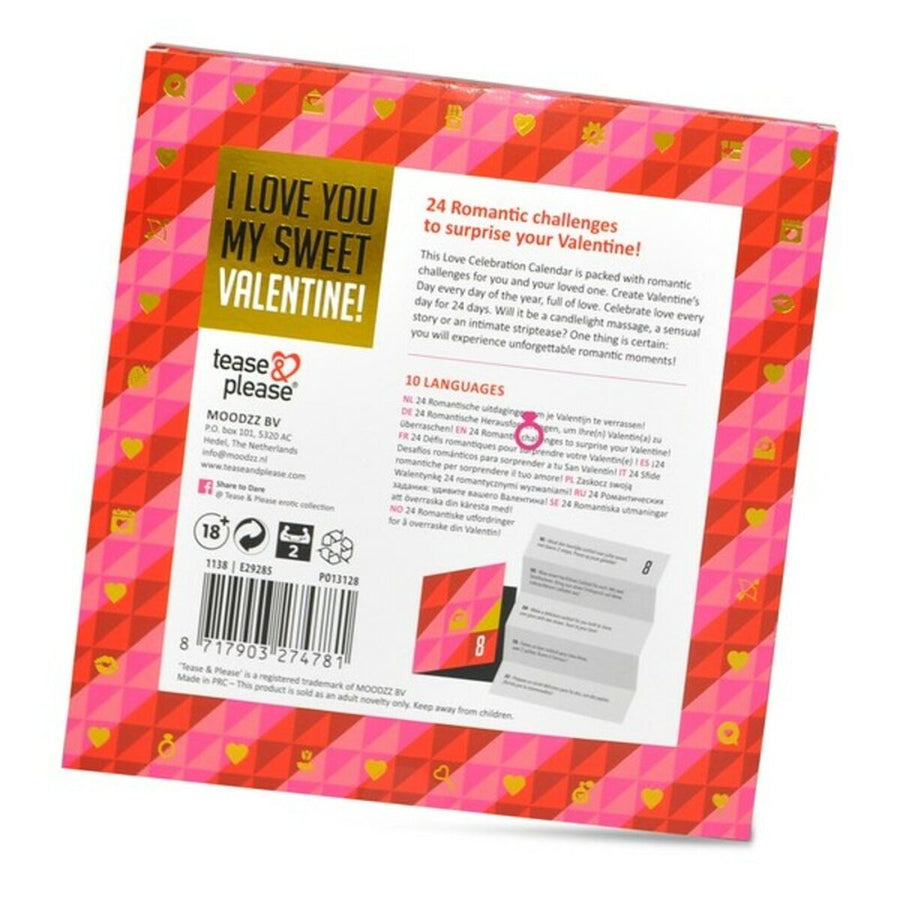 Jeu Érotique Valentine Advent Calendar Tease & Please (NL-DE-EN-FR-ES-IT-PL-RU-SE-NO)