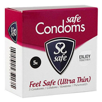 Préservatifs Feel Safe Ultra-Mince (5 pièces) Safe 20411